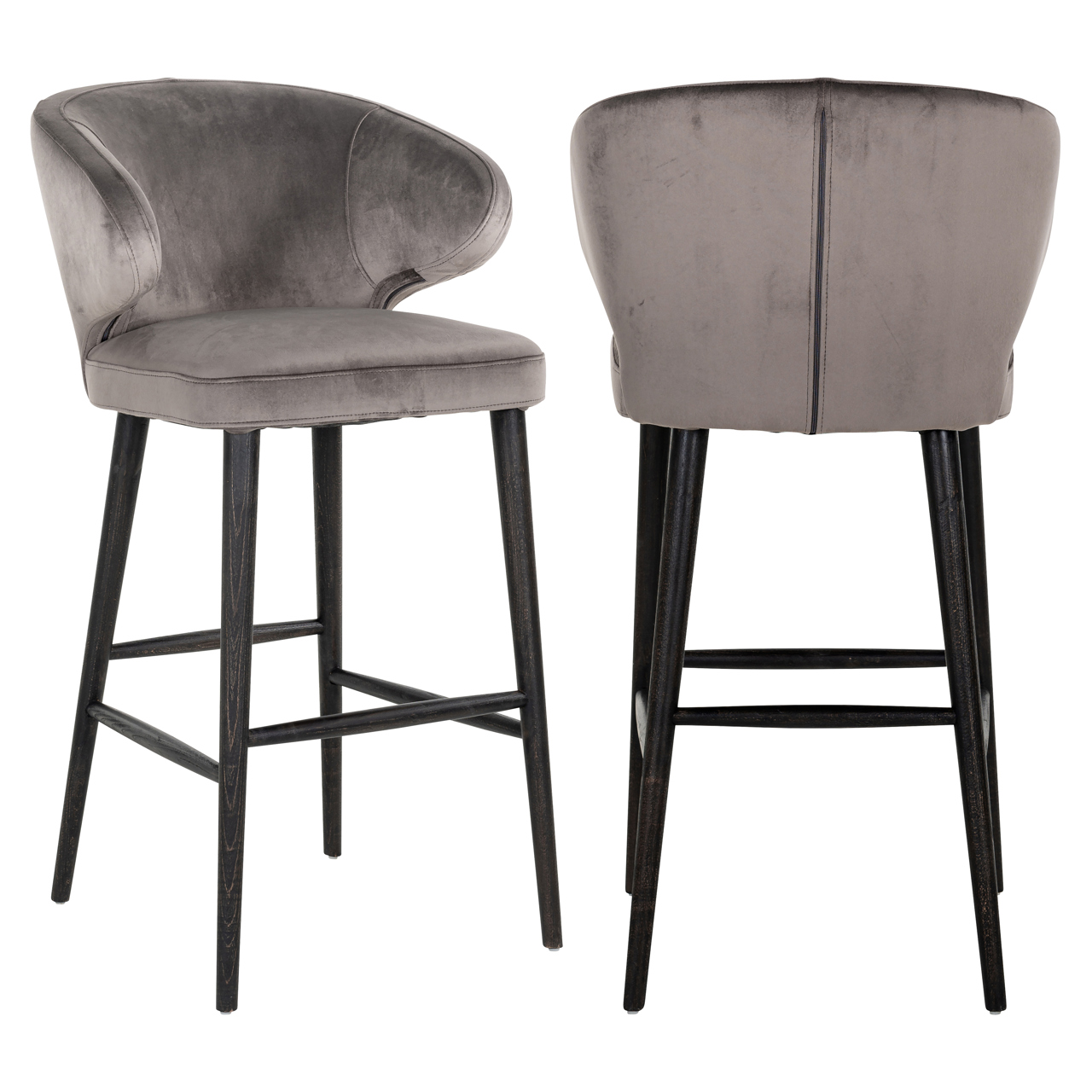 Tabouret de bar Indigo stone velours Richmond Interiors