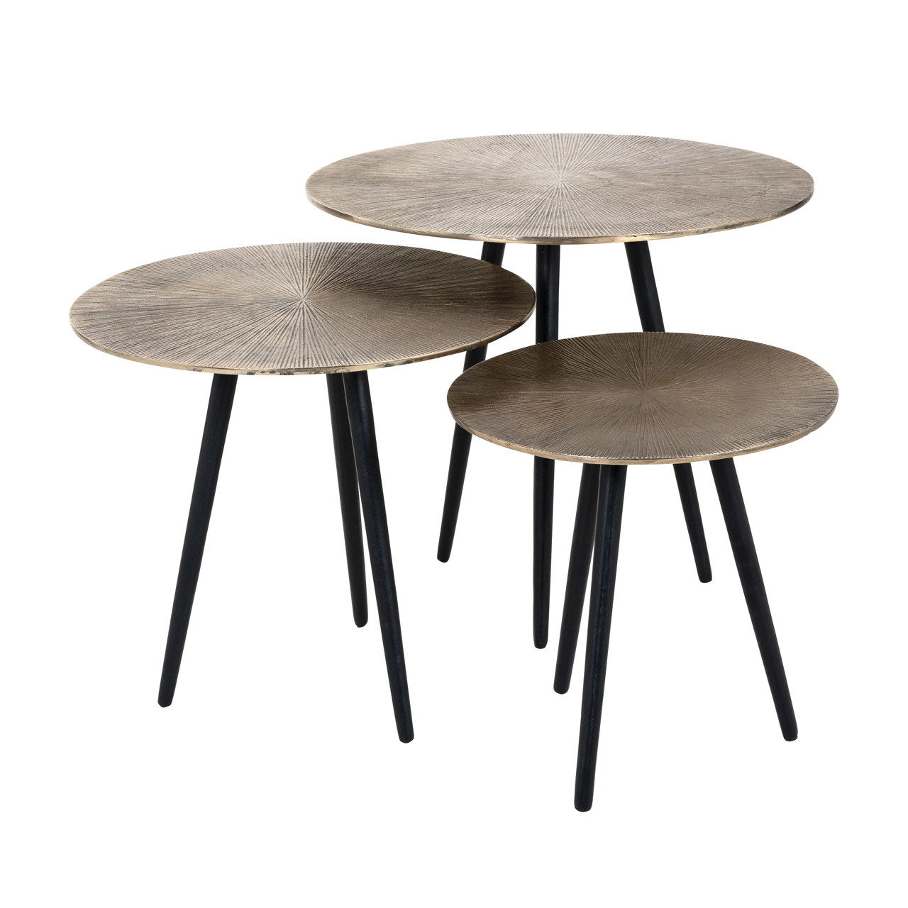 Table basse Vittorio champagne gold (Set of 3) Richmond Interiors