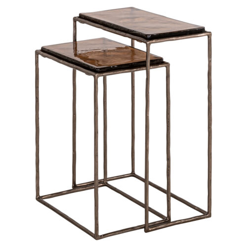 Table d'appoint Villano bronze (lot de 2) Richmond Interiors