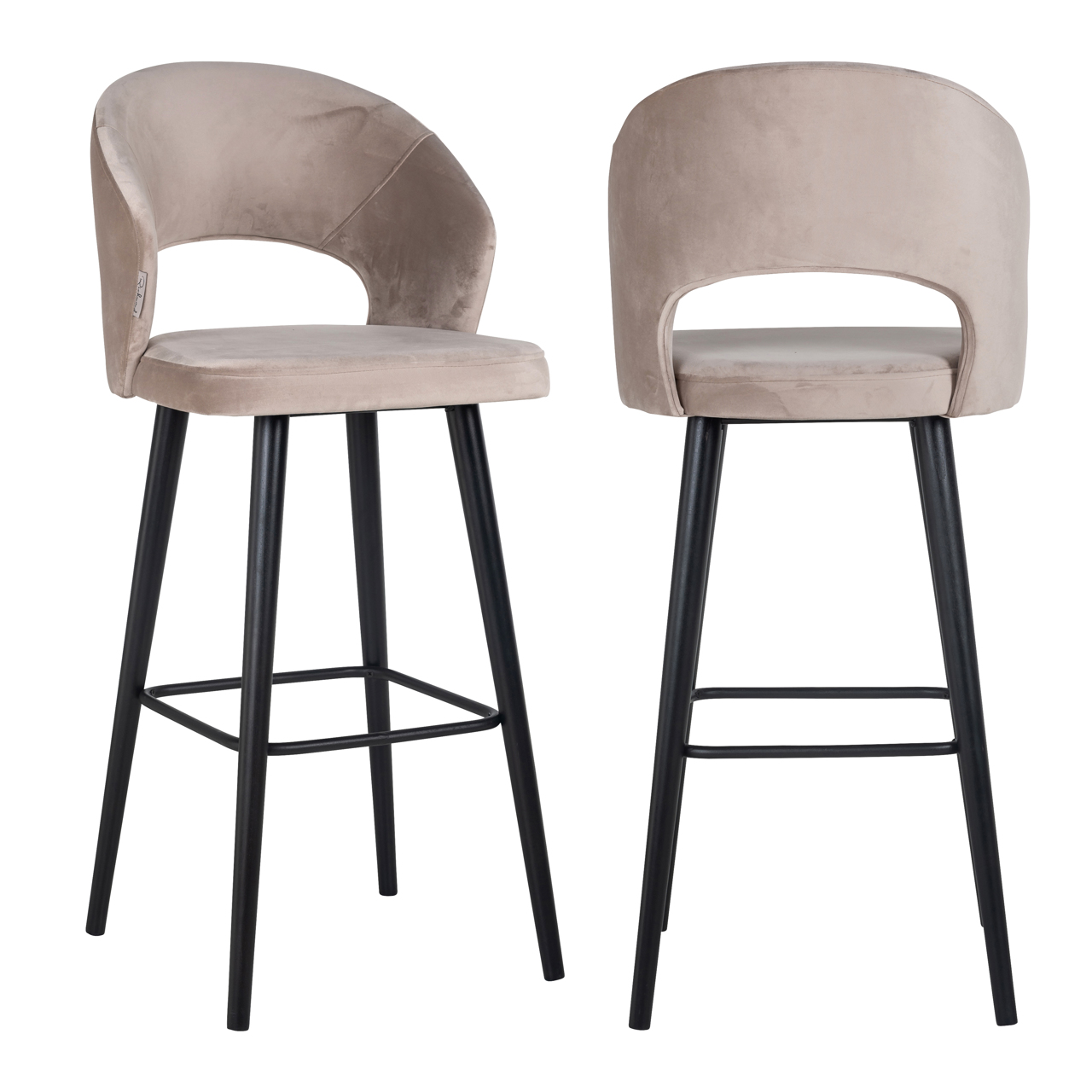 Tabouret de bar Savoy velours kaki Richmond Interiors
