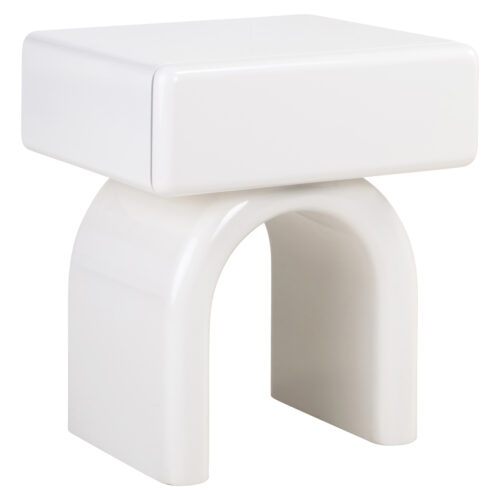 Table de chevet Bennet coconut milk 1-drawer Richmond Interiors