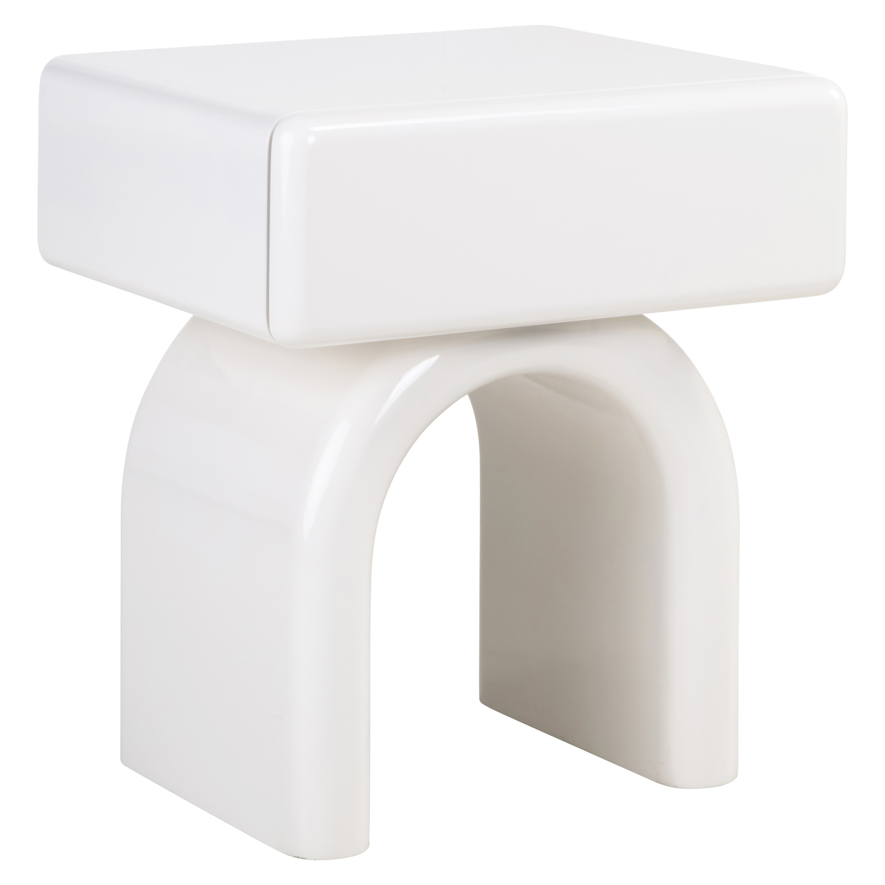 Table de chevet Bennet coconut milk 1-drawer Richmond Interiors