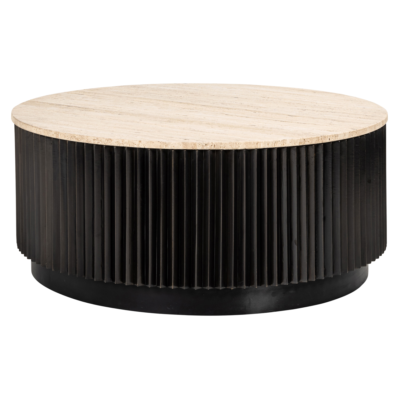 Table basse Hampton marron foncé 90Ø Richmond Interiors