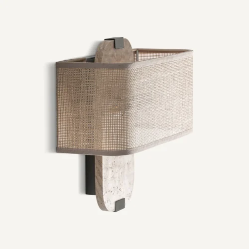 Applique murale Absco marbre beige et fer noir Vical Home — vue 2