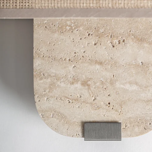 Applique murale Absco marbre beige et fer noir Vical Home — vue 3