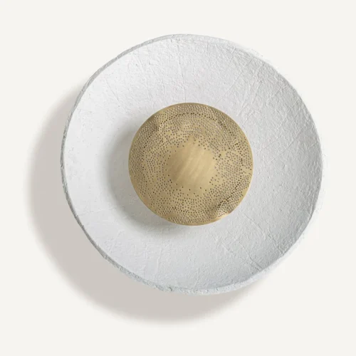 Applique murale Aitom blanc cassé et doré Vical Home