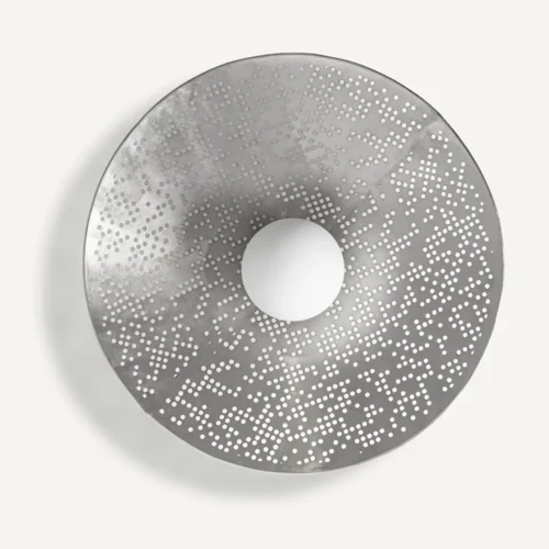 Applique murale Jacquard acier argenté 60 cm Vical Home