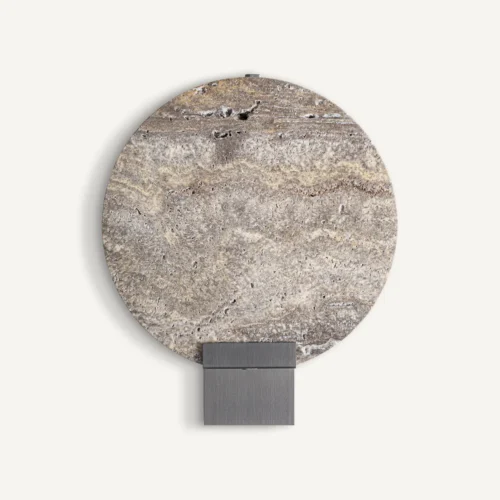 Applique murale Jalhe marbre gris et acier gris 22 x 27 Vical Home