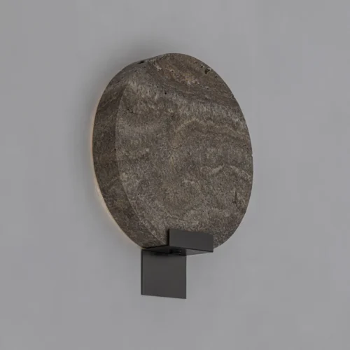 Applique murale Jalhe marbre gris et acier gris 22 x 27 Vical Home — vue 4