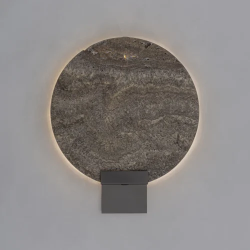 Applique murale Jalhe marbre gris et acier gris 22 x 27 Vical Home — vue 6