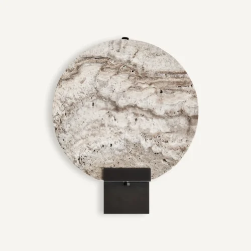 Applique murale Jalhe marbre gris et acier Vical Home