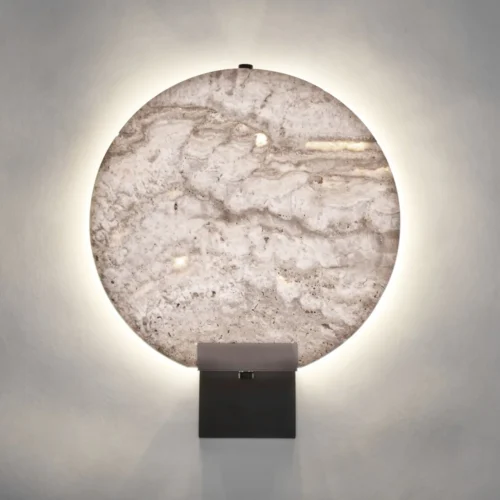 Applique murale Jalhe marbre gris et acier Vical Home — vue 2