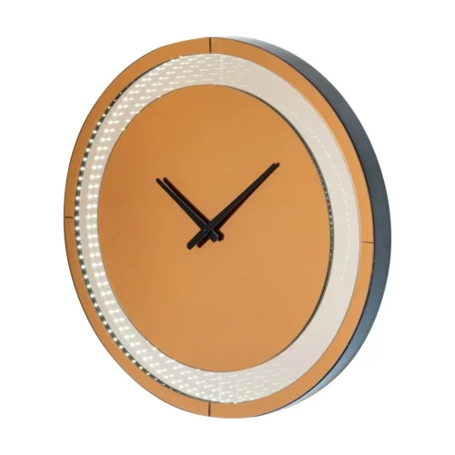 Applique murale Julia marron horloge LED Richmond Interiors — vue 4