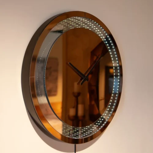 Applique murale Julia marron horloge LED Richmond Interiors — vue 6