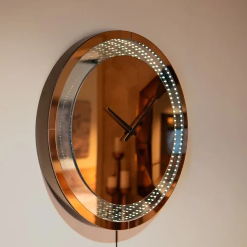 Applique murale Julia marron horloge LED Richmond Interiors — vue 8