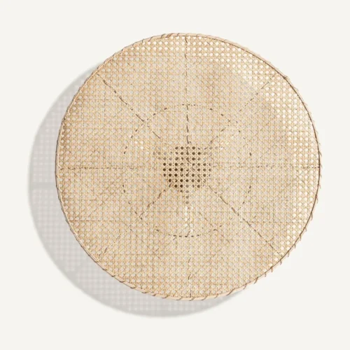 Applique murale Kalide rotin beige et fer noir Vical Home