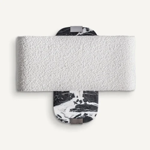 Applique murale Nailhac marbre noir et argent Vical Home