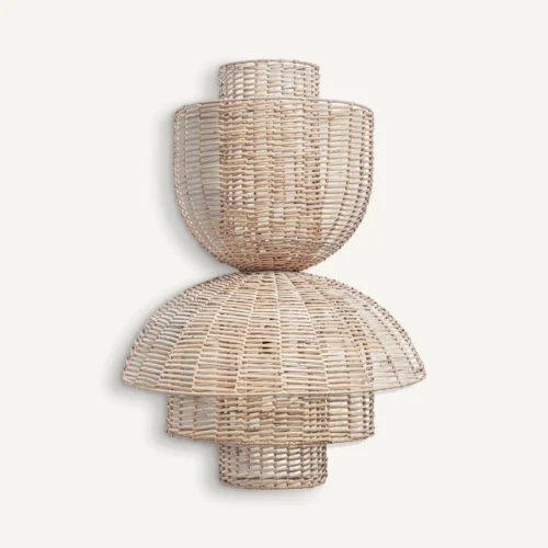 Luminaires Applique murale Plissé rotin marron Vical Home
