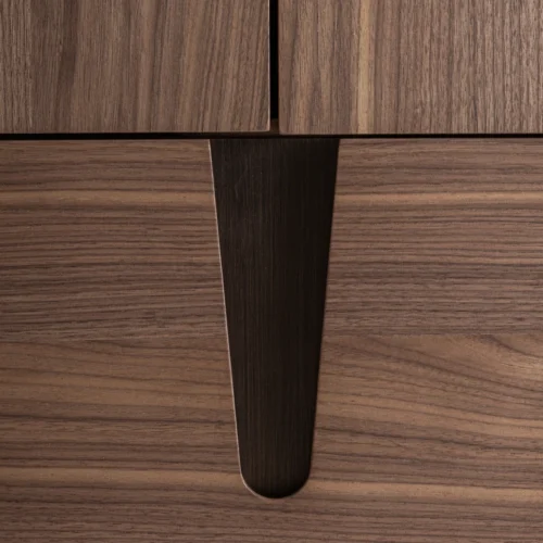 Armoire Belfais céramique beige et noyer Vical Home — vue 3