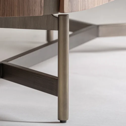 Armoire Belfais céramique beige et noyer Vical Home — vue 7