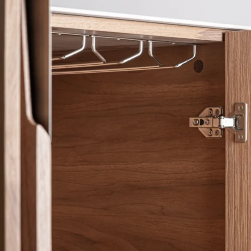 Armoire Belfais céramique beige et noyer Vical Home — vue 9