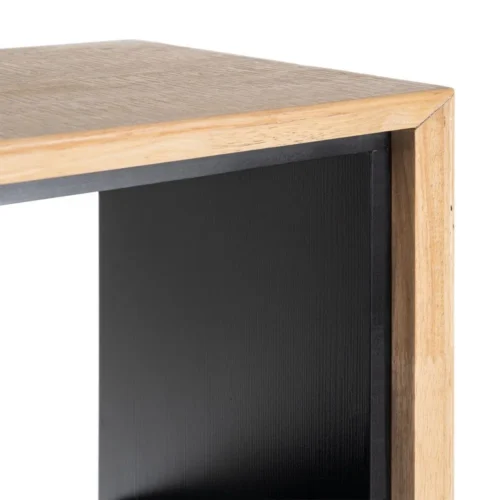 Armoire bois et métal noir 2 portes 1 tiroir Ixia 84,5 cm — vue 4