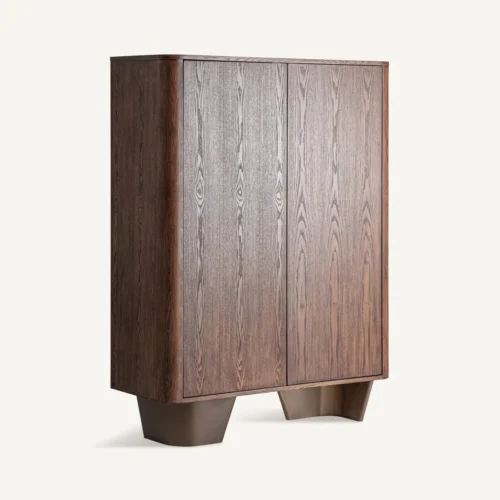 Armoire Bournel orme et acier bronze Vical Home — vue 2