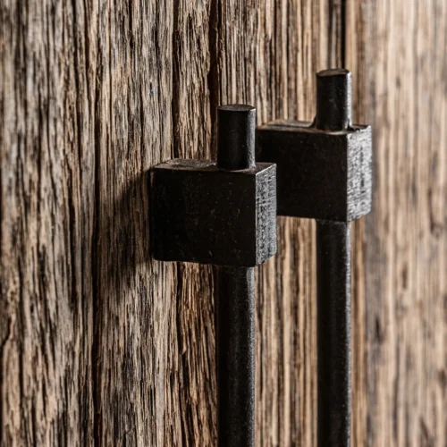 Armoire Carrik bois récupéré marron 107 x 188 Vical Home — vue 4