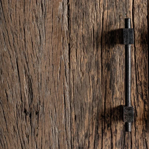 Armoire Carrik bois récupéré marron 107 x 188 Vical Home — vue 5