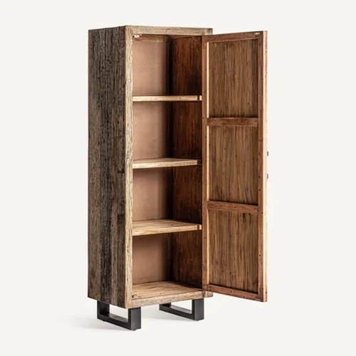 Armoire Carrik bois récupéré marron 71 x 202 Vical Home — vue 3