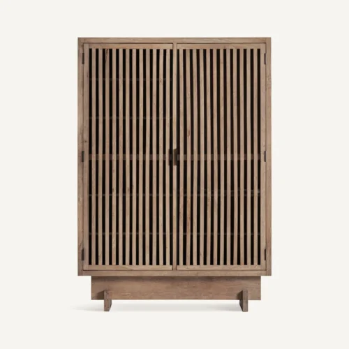 Armoire Gàbia bois de manguier marron sablé Vical Home
