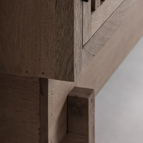 Armoire Gàbia bois de manguier marron sablé Vical Home — vue 6