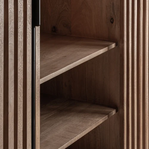 Armoire Gàbia bois de manguier marron sablé Vical Home — vue 7