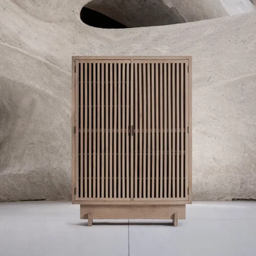Armoire Gàbia bois de manguier marron sablé Vical Home — vue 9