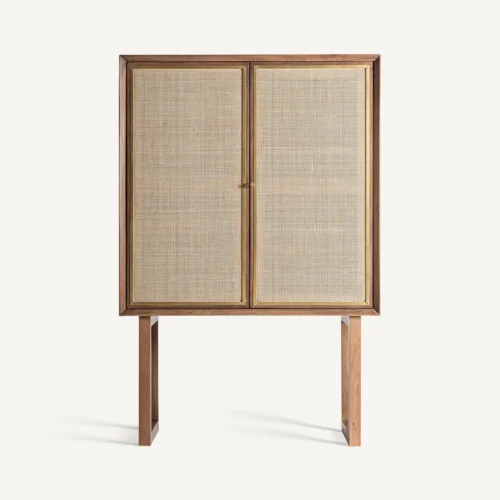 Armoire Gondorf bois de manguier et rotin Vical Home