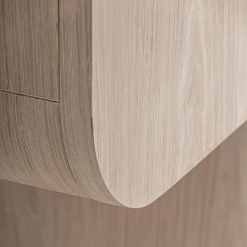 Armoire Kharj chêne beige et verre Vical Home — vue 4