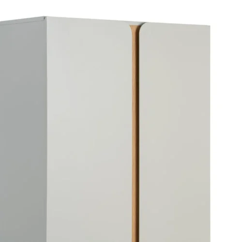 Armoire taupe laquée 2 portes Ixia 80 cm — vue 5