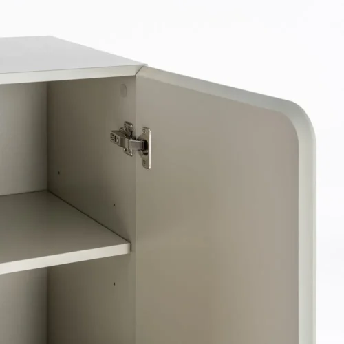Armoire taupe laquée 2 portes Ixia 80 cm — vue 8