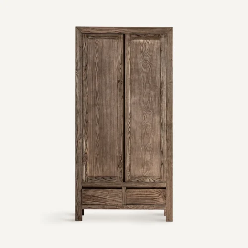 Armoire Thouars bois d'orme marron Vical Home