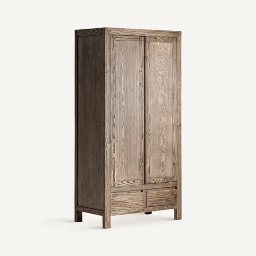 Armoire Thouars bois d'orme marron Vical Home — vue 2