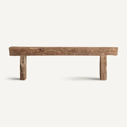 Banc bois de teck recyclé marron Vical Home