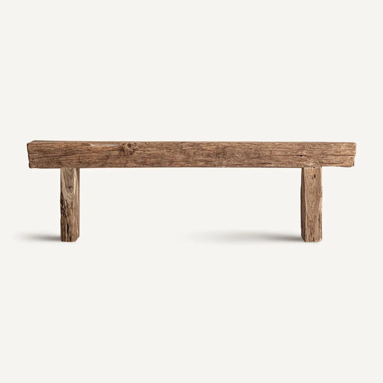 Banc bois de teck recyclé marron Vical Home