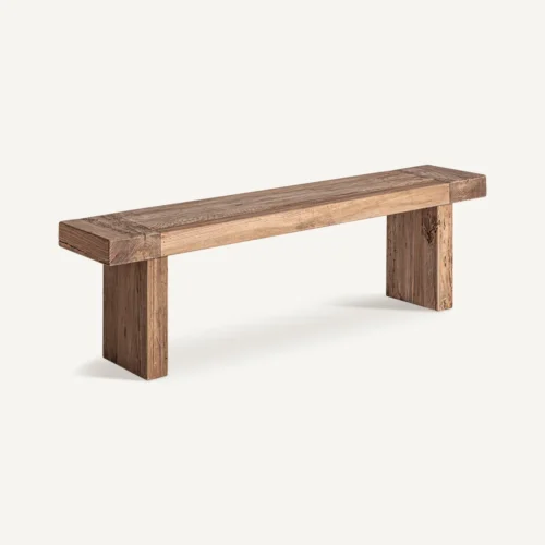 Banc Breive pin recyclé vieilli Vical Home — vue 2