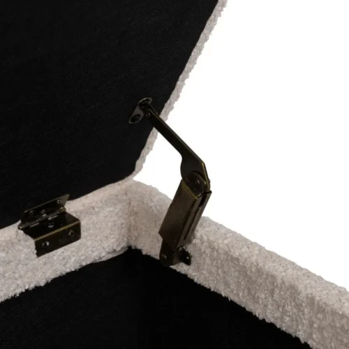 Banc coffre tissu crème Ixia 122 cm — vue 6