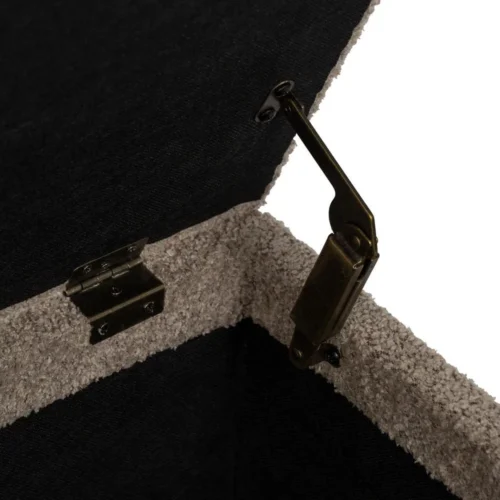 Banc coffre tissu taupe Ixia 122 cm — vue 6