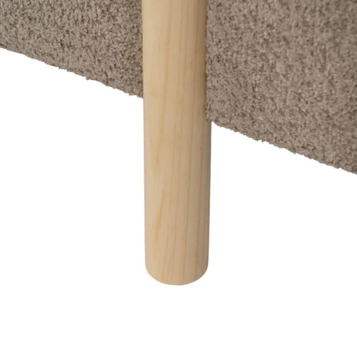 Banc coffre tissu taupe Ixia 122 cm — vue 9