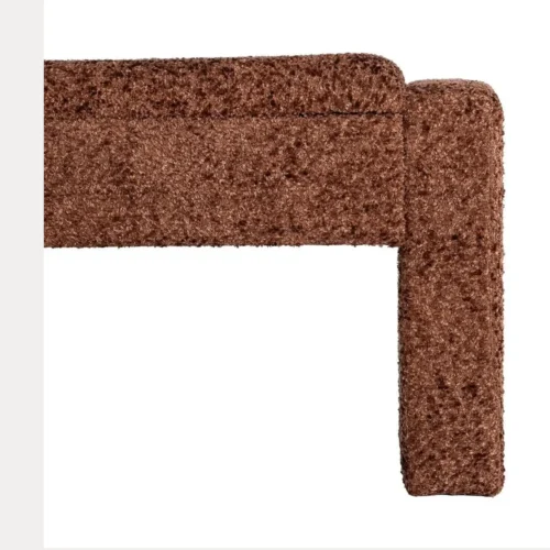 Banc coffre tissu terre cuite Ixia 117 cm — vue 8
