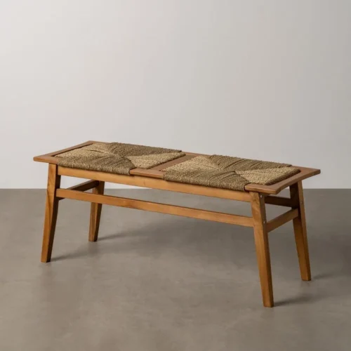 Banc compact naturel bois de teck Ixia 110 cm — vue 2