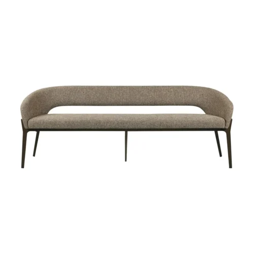 Banc Kenzi marron tweed Richmond Interiors — vue 2