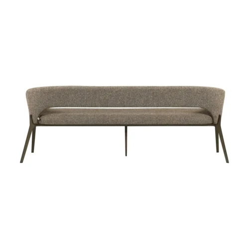 Banc Kenzi marron tweed Richmond Interiors — vue 3